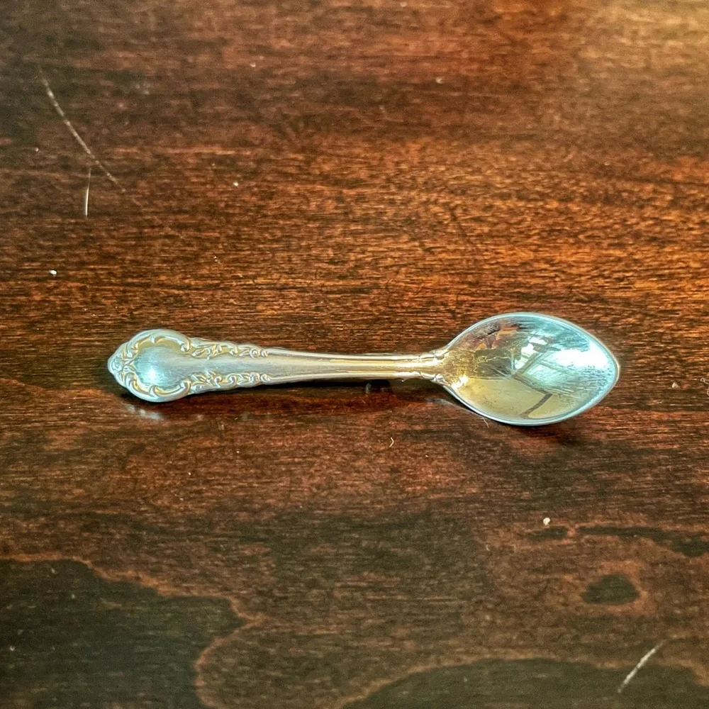 Sterling Silver Spoon Antique Brooch 2.75” Pin - Picture 2 of 4